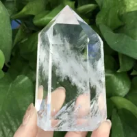 Clear Lemurian Seed Quartz Natural Point Cluster Crystal Rough Healing Home Decor 2