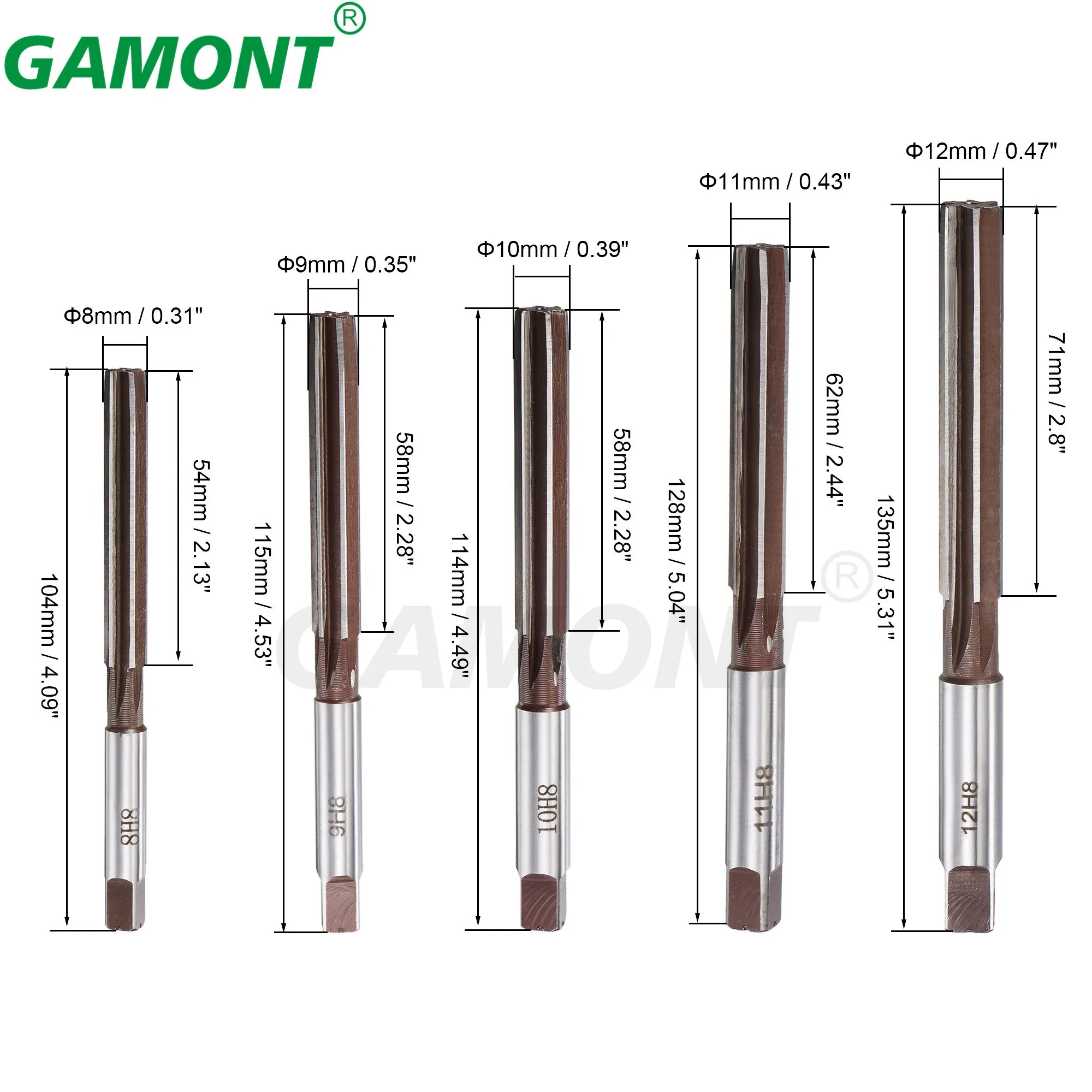 2mm-16mm Straight Shank D4 HSS Reamer Chucking Engineering Milling Cutter Tool 3mm/4mm/5mm/6mm/8mm/10mm/12mm/14m 6 Flutes HSS 4