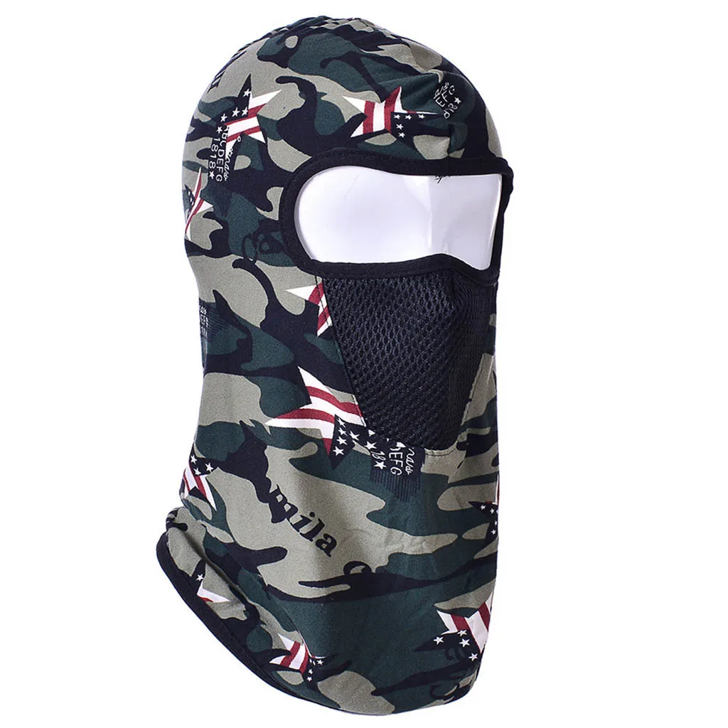 Мужская мотоциклетная маска на шею, дышащая ветрозащитная Лыжная маска на все лицо, Байкерская маска для велоспорта, тактические маски-шлемы - Цвет: Red