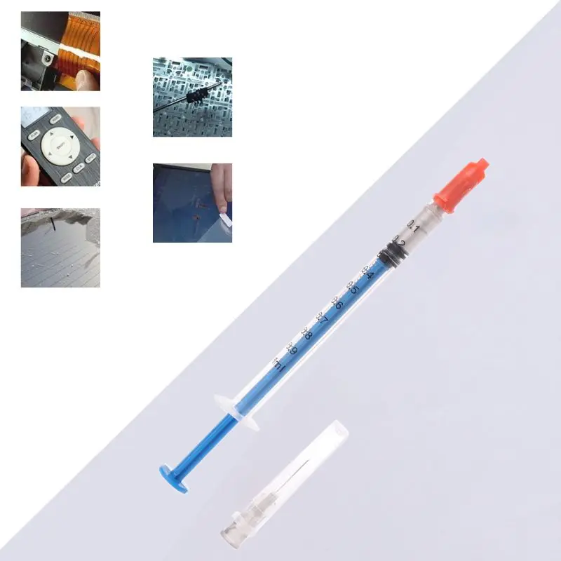 Electrically conductive glue needle