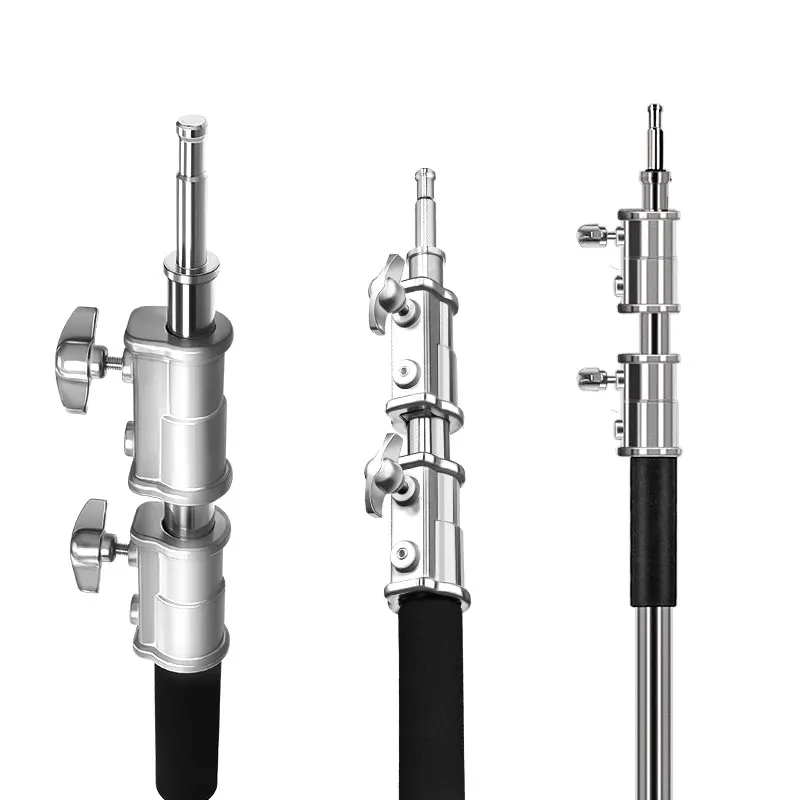  Heavy Duty Stainless Steel light stand backdrop stand C-Stand with Hold Arm and Grip Head for Photo