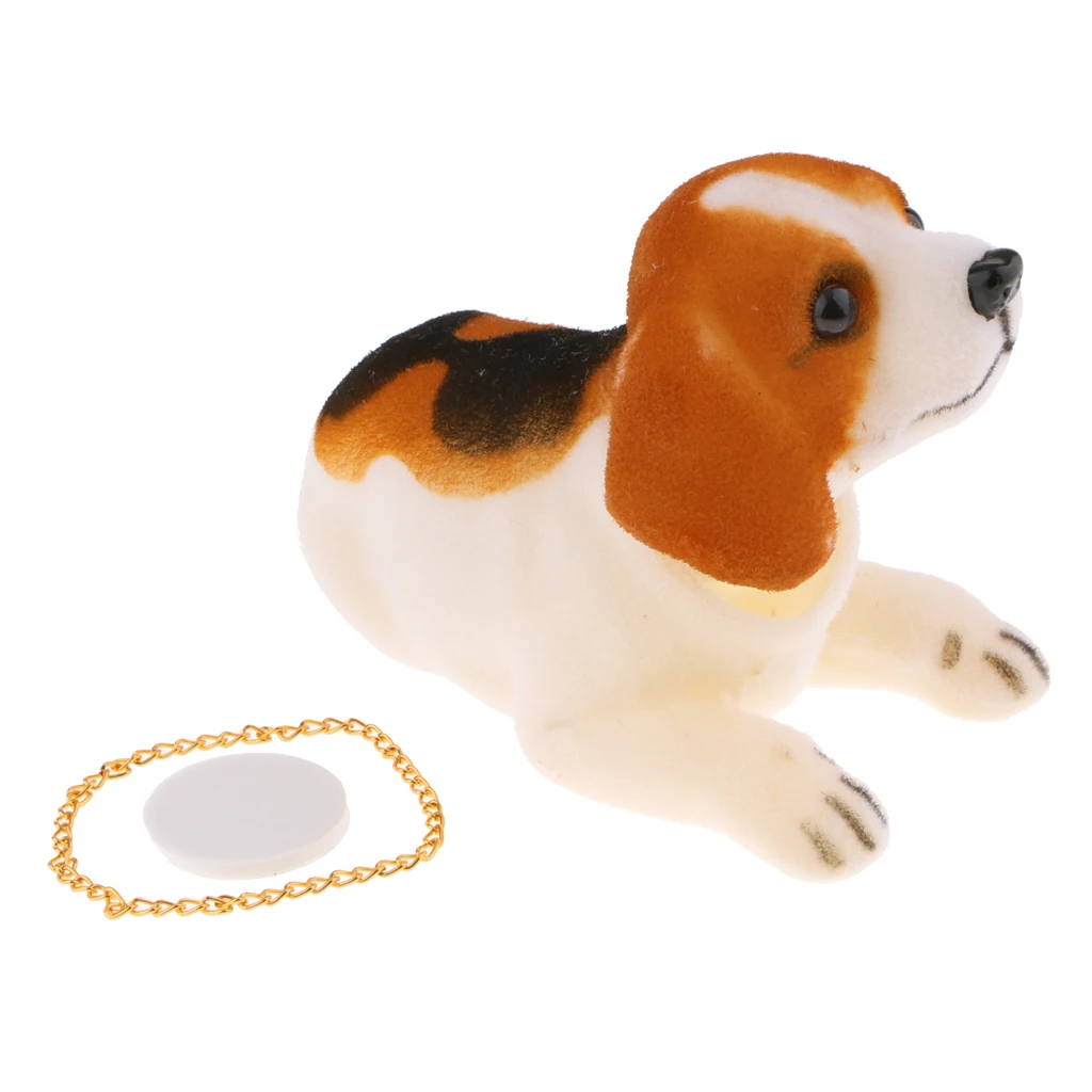 

Bobbing Head Beagle Car Dash Ornaments Mascot Shaking Head Dog for Car Vehicles Decor