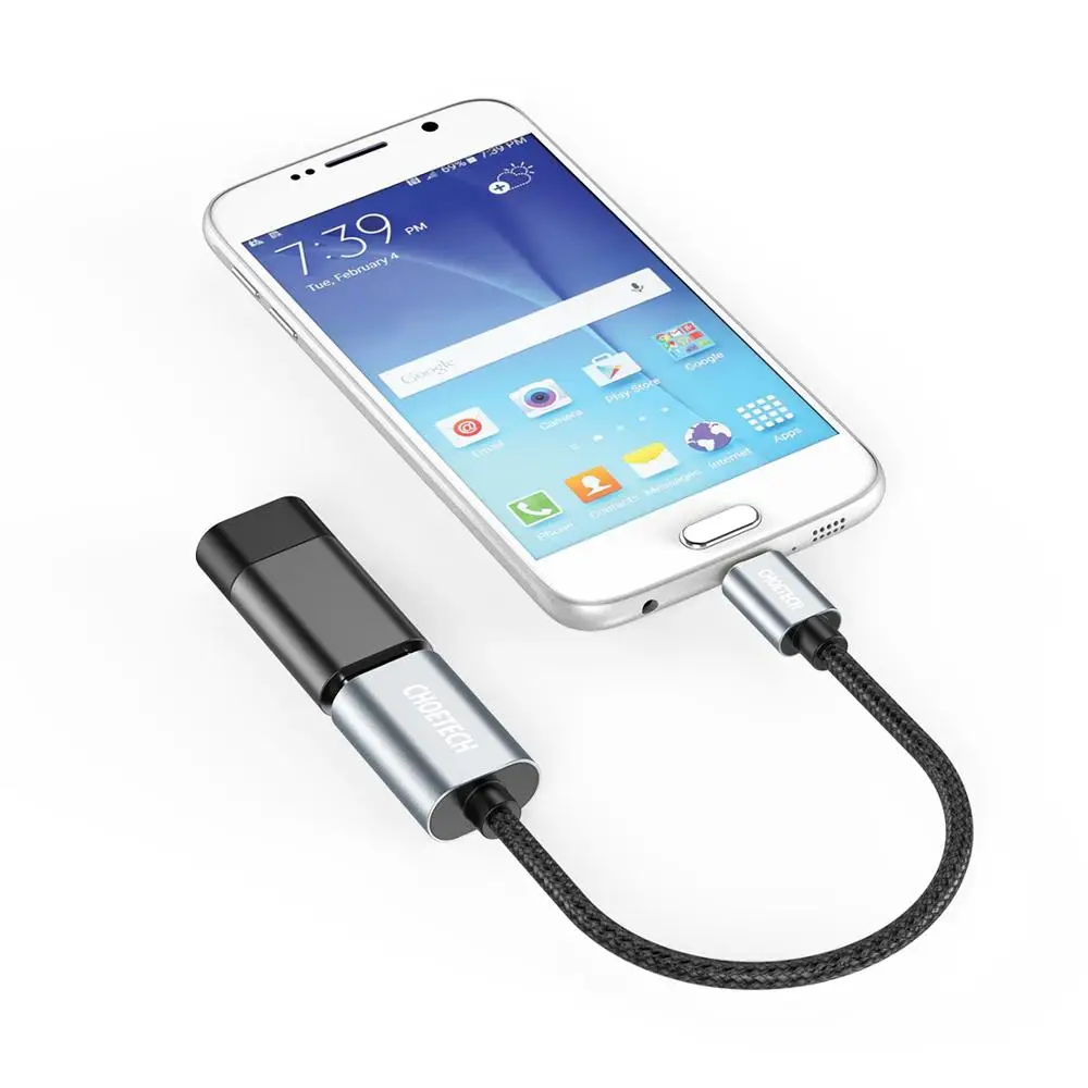 CHOETECH Micro USB 2,0 OTG Кабель-адаптер для samsung S6 Tablet Android USB разъем для Xiaomi Redmi Note Micro USB OTG адаптер