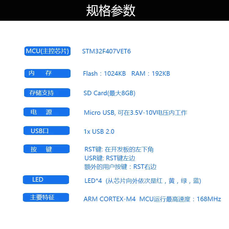 Макетная плата ARM STM32F407VET6