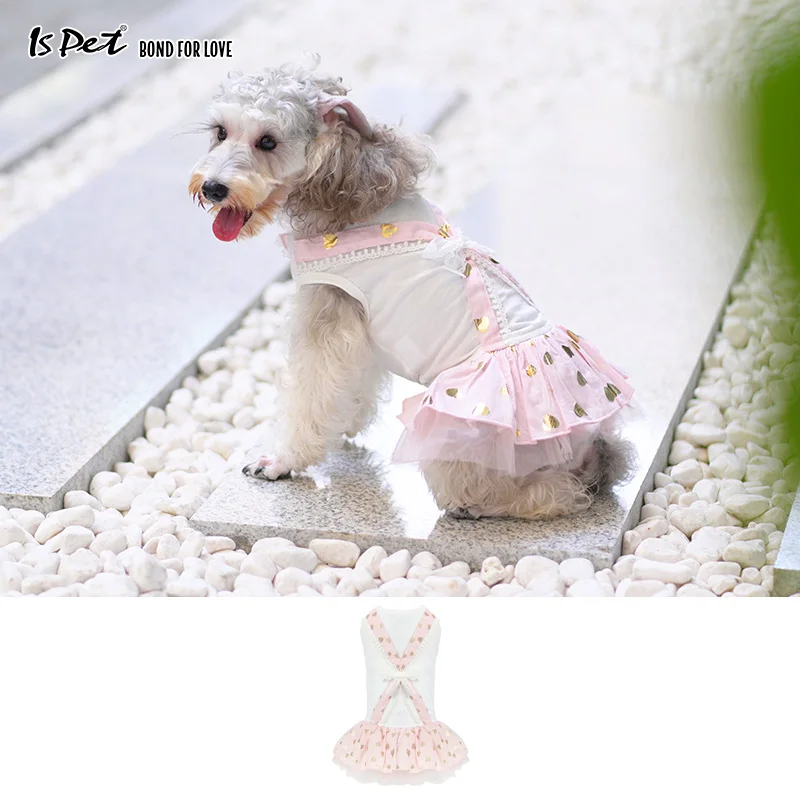 

Dog Dress Luxury Pink Dog Clothes Summer 2020 Francais Tutu Wedding Pet Puppy Dress for Dogs Girl Chihuahua Shih Tzu Pomeranian