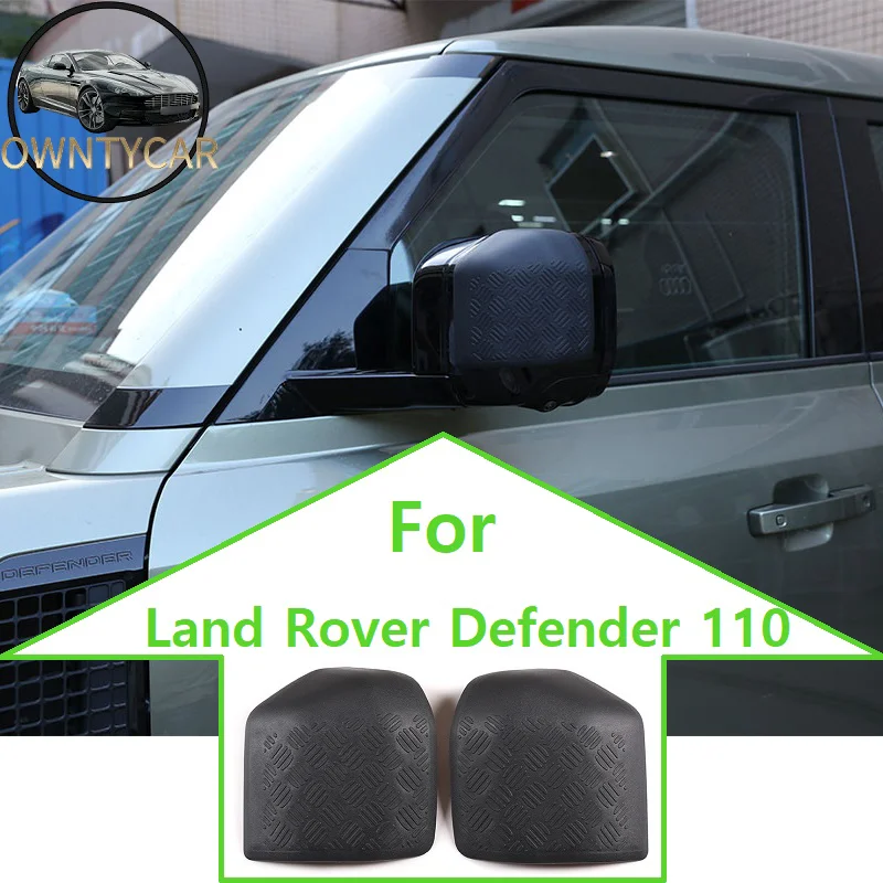 

ABS For Land Rover Defender 110 2020 Car Door Mirror Cover Cap Housing Rear View Mirror Scratch Resistant Protection Accessories