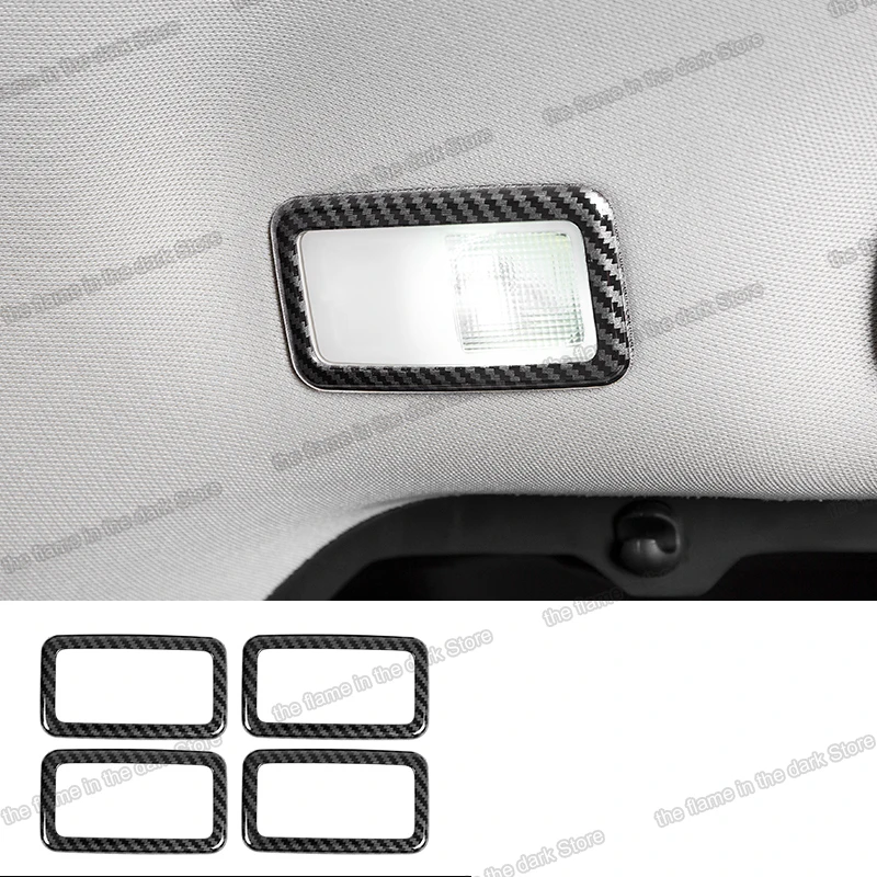 carbon fiber abs car roof reading light frame trims for toyota sienna 2012 2014 2015 2016 2017 2018 2019 decoration chrome 2011 |