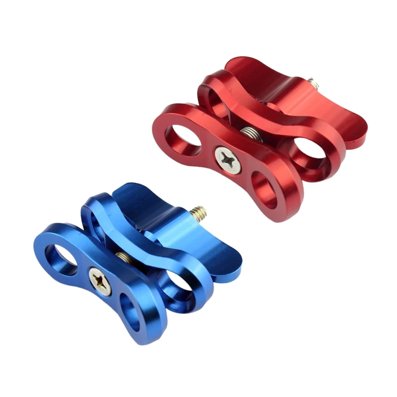 

2 Pcs Camera Accessory Diving Lights Ball Butterfly Clip Arm Clamp Mount Aluminum for Gopro Hero 3+/4/5 Xiaoyi Gitup SJ6000 Came