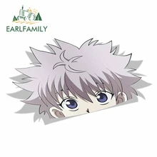 EARLFAMILY 13cm x 7.9cm dla killia Zoldyck Hunter X Hunter Peek duża główka Anime Vinyl samochodów naklejka JDM okno Trunk naklejka