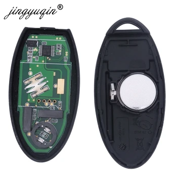 Keyforkess 5 pezzi TWB1J701 Smart Remote Car Key 315MHz ID46 7952 per NISSAN March Tiida Micra Leaf 3 pulsanti Keyless Fob - Jingyuqin 5 pezzi TWB1J701 Smart Remote Car Key 315MHz ID46 7952 per NISSAN March Tiida