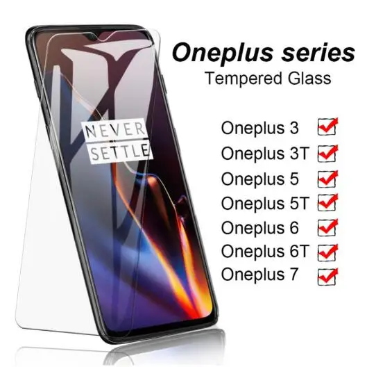 Tempered Glass for One Plus 6 5 6t 5t Screen Protector Oneplus 7 3 3t Hard 9H Protective Film | Мобильные телефоны и