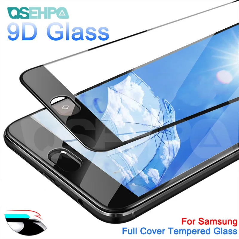 

9D Protective Glass on the For Samsung Galaxy A3 A5 A7 J3 J5 J7 2016 2017 S7 Full Cover Tempered Screen Protector Glass Film