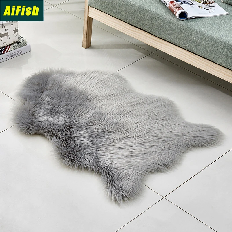 

European-Style Imitation Australian Wool Carpet Plush Cushion Floor Mat Home Living Room Bedroom Carpet Floor Mat DZ013-4