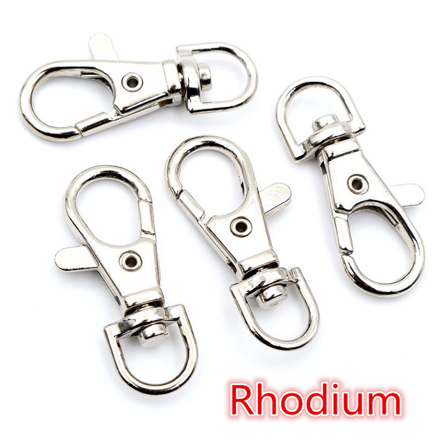 32mm 36mm 38mm Bronze Rhodium Gold Silver Plated Jewelry Findings,Lobster Clasp Hooks for Necklace&Bracelet Chain DIY