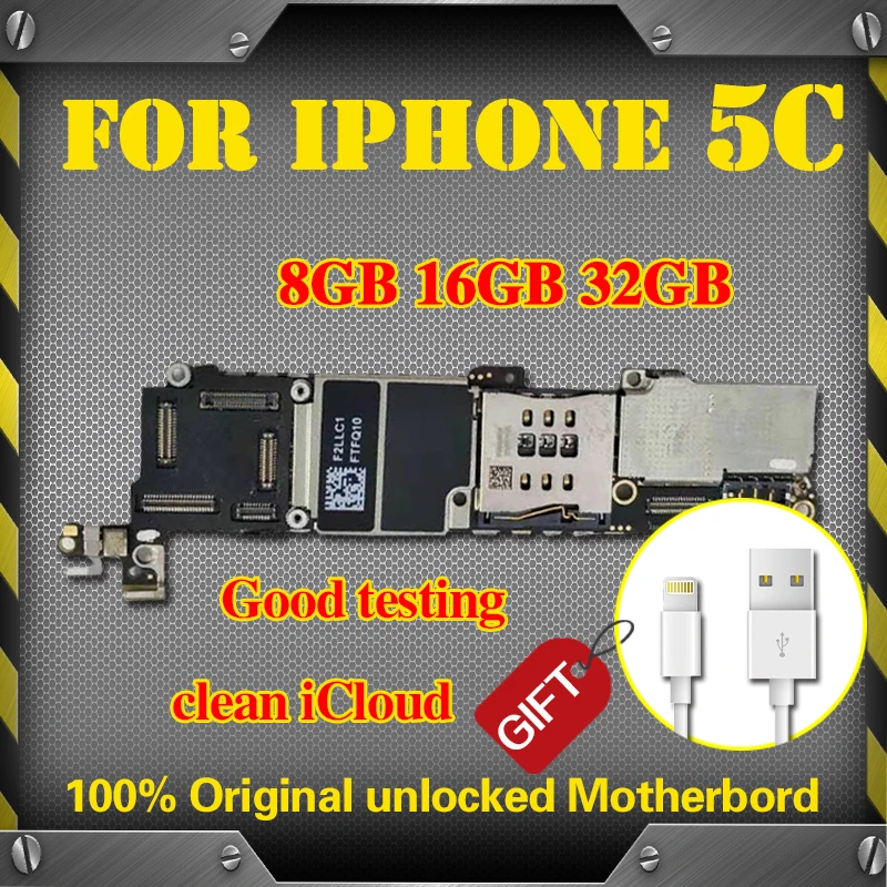 100% разблокированная материнская плата для iPhone 5c полностью Рабочая разборная с