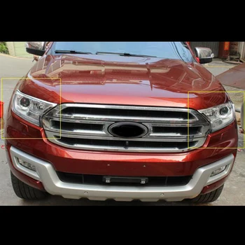 

For Ford Ranger 2015 2016 2017 2018 2019 2020 ABS Chrome Front Head Light Lamp Frame Decoration Cover Trim Car Accessories