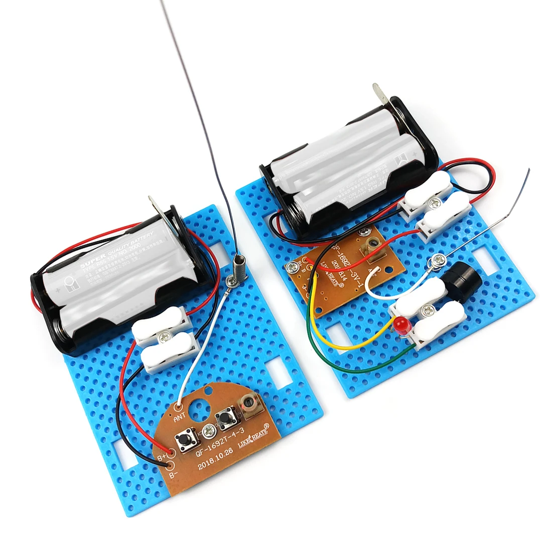 Беспроводной телеграфный модуль приемника-передатчика Сделай Сам Игрушечная модель электрической цепи научный эксперимент комплект материалов обучающий