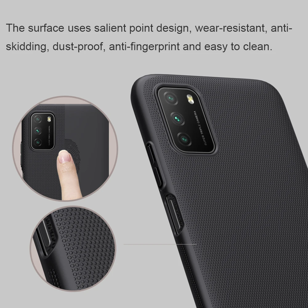 Чехол для xiaomi Poco M3 cover NILLKIN Super Frosted Shield жесткие Матовые чехлы бампер M3|nillkin super