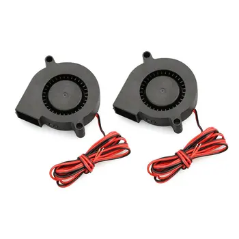 

2pcs Mini Cooling Fan 50mmx50mmx15mm 3D Printer Parts 5015 Radial Turbo Blower Fan DC 12V Cooling Fan For 3D Printer