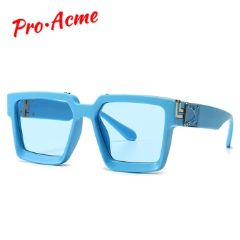 

Pro Acme Male Celebrity Luxury Brand Designer Sunglasses Men Women 2020 Thick Frame Square Sun Glasses Candy Colors PC1399A