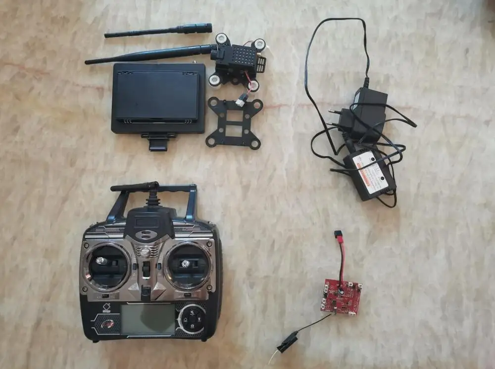 

WLtoys V666 RC Quadcopter Spare Parts disassembly accessories camera screen remote control receiver board charger （not new ）