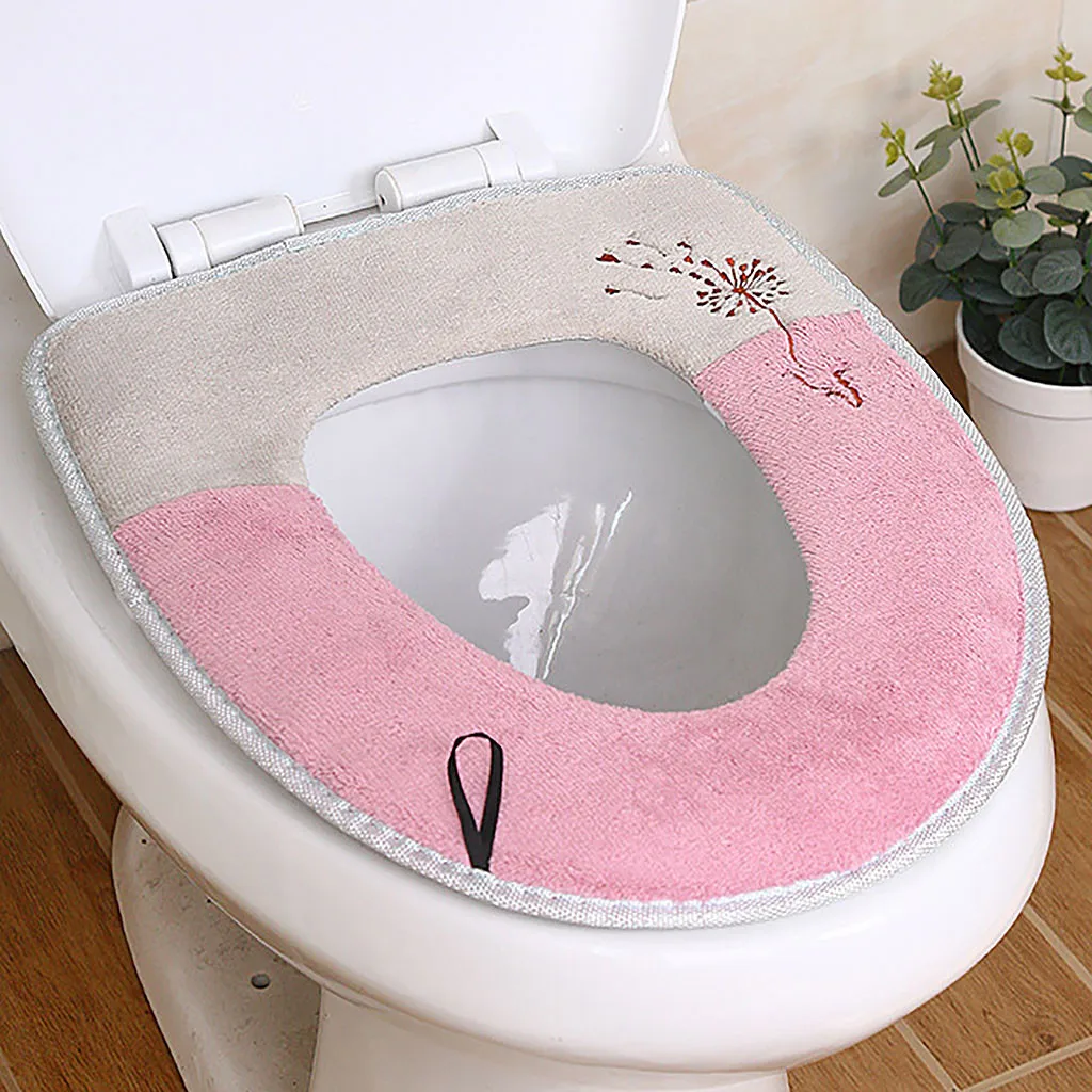 Plush Thick Universal Toilet Seat Winter Household Waterproof Toilet Seat Rin 