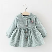 Рождественское платье для малышей; Одежда для девочек; бархатное теплое зимнее платье для малышей; вечерние платья для малышей; Осенние костюмы принцессы с цветочным рисунком