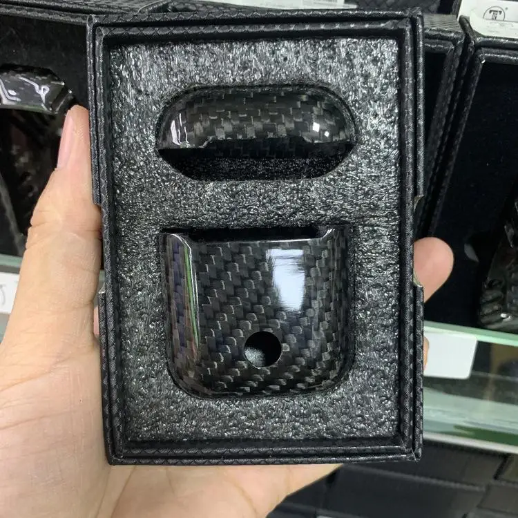 Чехол для наушников из углеродного волокна Apple AirPods 1/2 беспроводной Полные