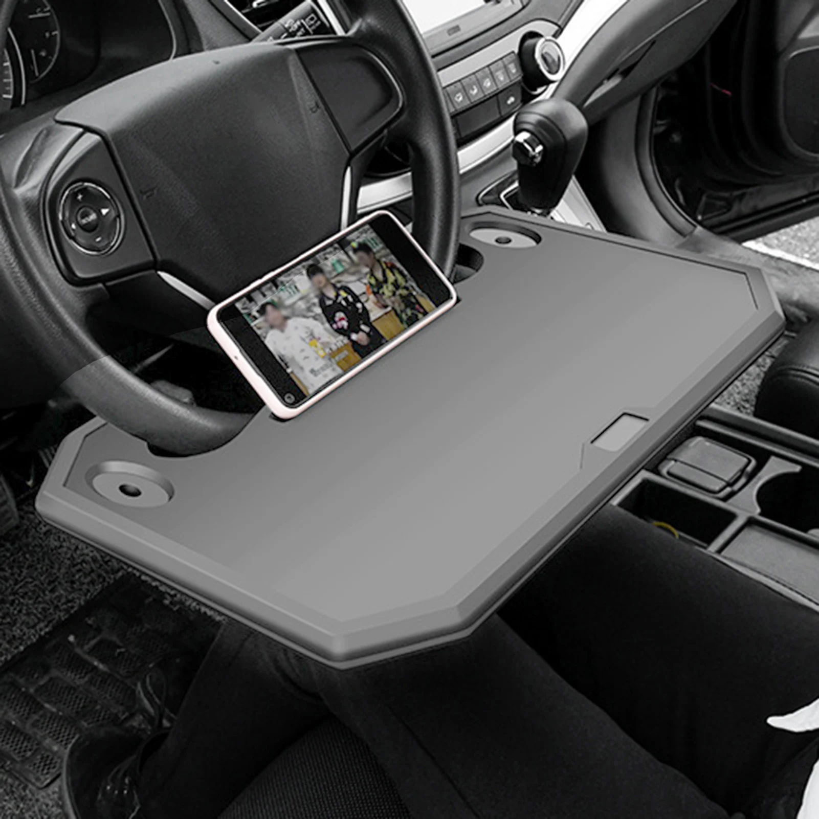 Auto Tablette Support Support Tablette Voiture Table Pliable pour  Ordinateur Portable Volant Plateau Bureau de Voyage