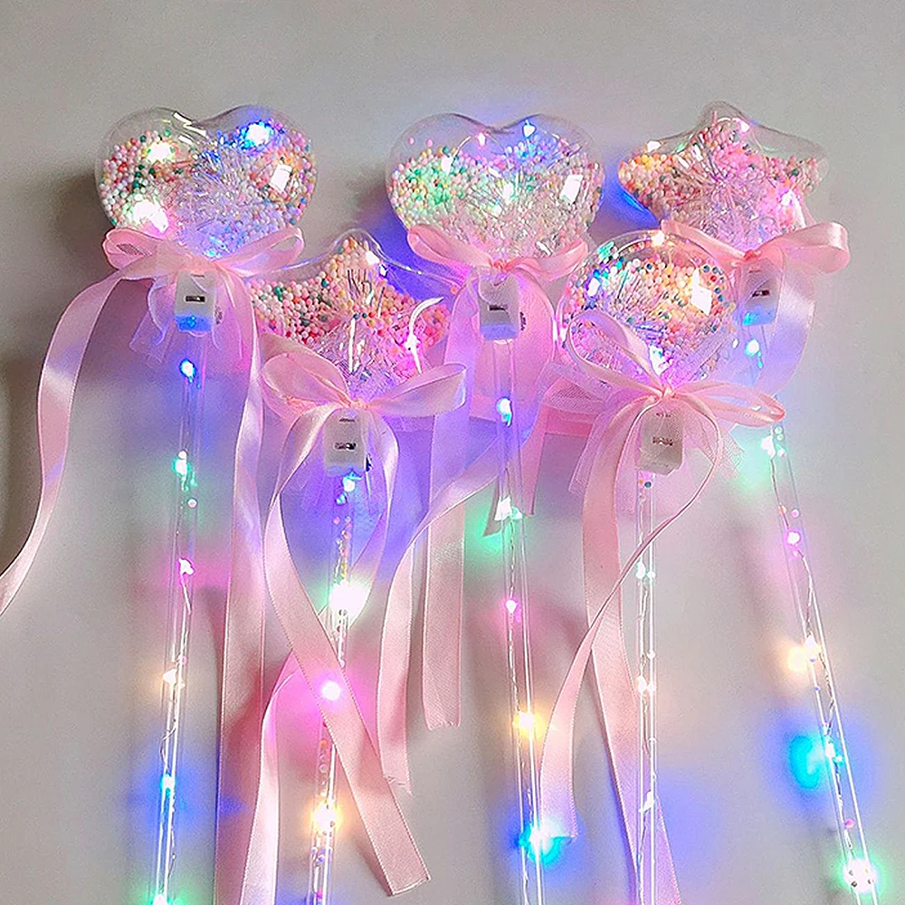 

1 Pcs Light-up Magic Ball Wand Glow Stick Witch Wizard LED Magic Wands Rave Toy Great Gift For Kids Halloween Chrismas Party