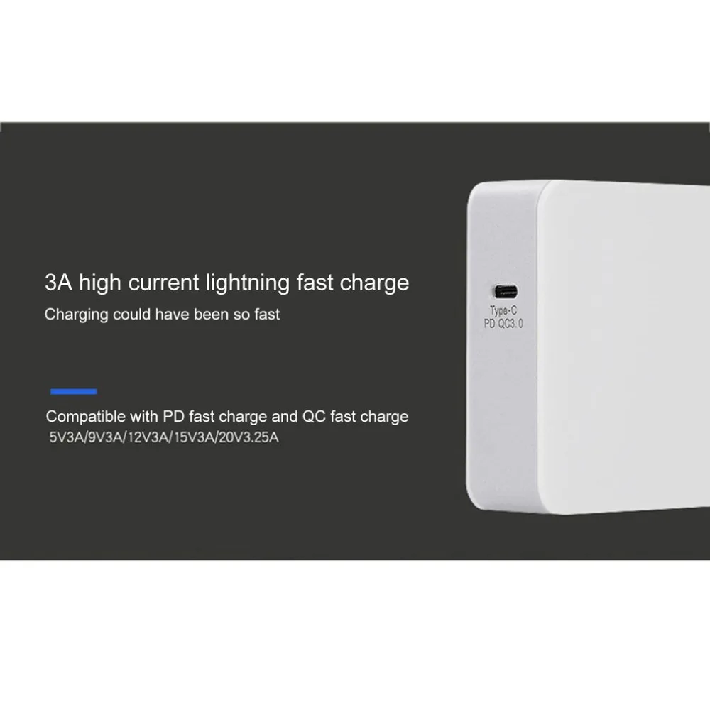 65 Вт PD зарядное устройство QC3.0 Быстрая зарядка PD+ QC3.0 быстрое зарядное устройство Высокое качество type-c быстрое зарядное устройство для Apple Tablet Phone