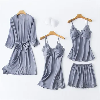 

Women's Pajamas Are Comfortable, Sexy and Fashionable Satin Silk Pajamas Nightdress Lingerie Robes Underwear Sleepwear Sexy