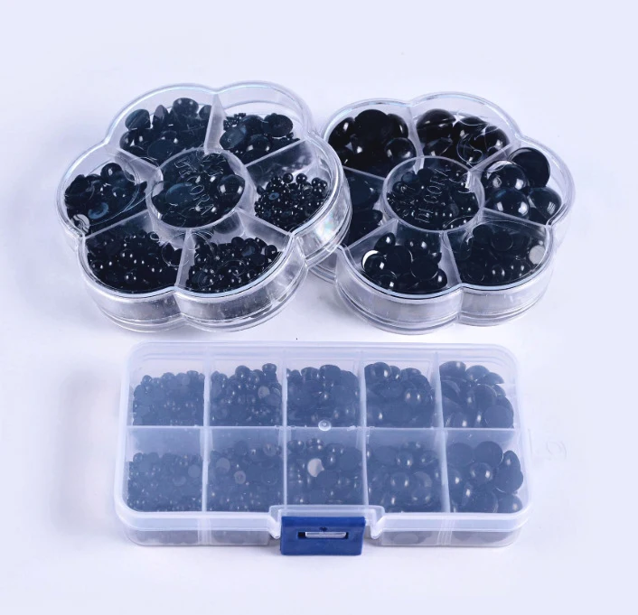 Рисунок 6 - Круглые плоские черные безопасные глаза 3-12 мм