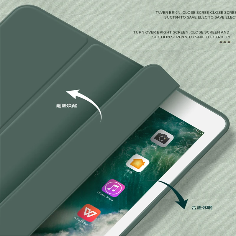 Чехол для iPad Mini 5, чехол для iPad Mini, трехслойный чехол с подставкой, мягкая задняя крышка из ТПУ для iPad Mini5, чехол с карандашом