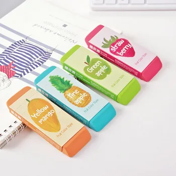

Color Pencil Rubber Eraser Kawaii Cute Fruit Eraser Rubbers for Kids Gift Creative Students Stationery School Supplies