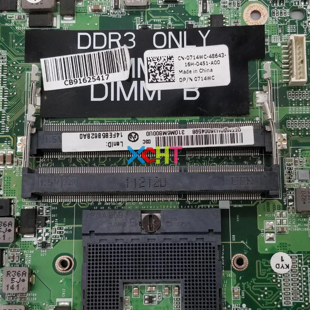 CN-0714WC 0714WC 714WC w GT540M/2G Graphics DAGM6CMB8D0 HM67 for Dell XPS L502X Laptop NoteBook PC Motherboard Mainboard Tested
