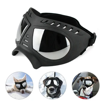 

Cool Dog Sunglasses UV Protection Windproof Goggles Pet Eye Wear Medium Large Dog Swimming Skating Glasses Accessaries *
