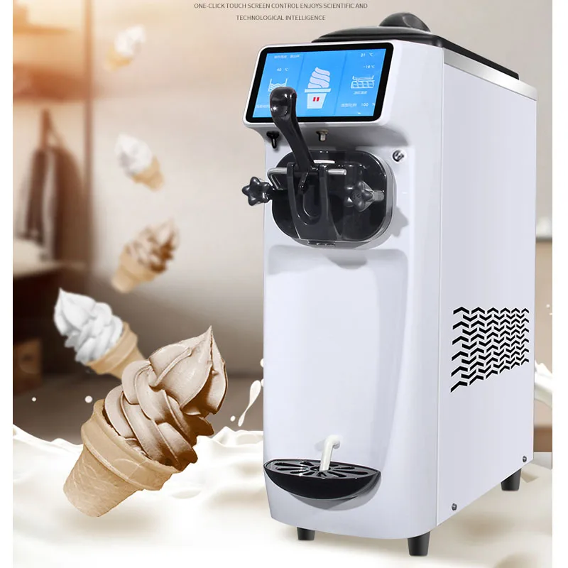 Commercial Soft Ice Cream Machine 1622l/h Soft Ice Cream Maker 110v