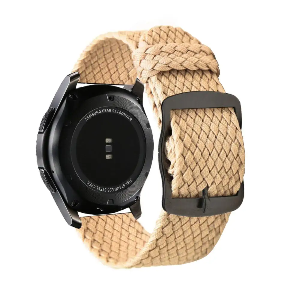 Ремешок нейлоновый для Samsung Galaxy 46 мм 42 Gear S3 band сменный спортивный браслет