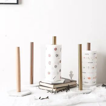 

6 Styles Desktop Rack Tissue Paper Holder Marble Napkin Shelf Kitchen Roll Organizer Storage Rack