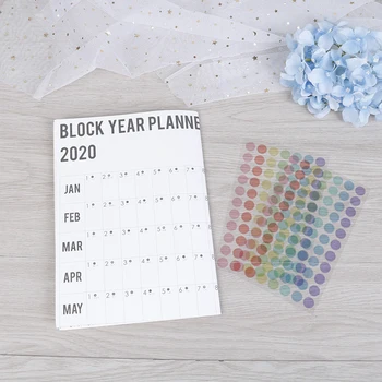 

Annual Schedule With Sticker 2020 Yearly Calendar Year Planner Memo Organiser