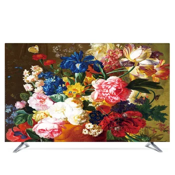 

Custom 19" - 80" 22 inch 75 inch Decorative Hood Cover for Screen LCD TV PC Blossom Painting Waterproof Purple