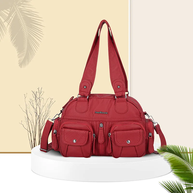 Fashion Red Palm Angels Padlock Bag PALM ANGELS Classic Logo