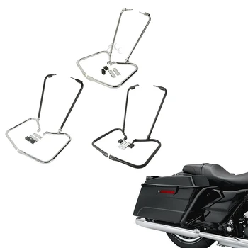 

Motorcycle Saddlebag Bracket Guard W/ Support Bar For Harley Touring Electra Glide Street Glide Road Glide Road King 1997-2008