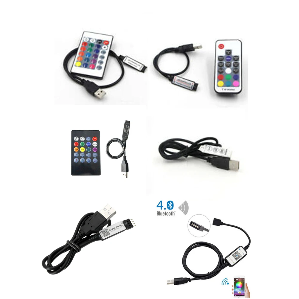 

Bluebooth 4.0 USB Led Strip Lights RGB USB RF music Remote Controller for RGB SMD 3528 5050 LED Strip light TV Backlight DC 5V