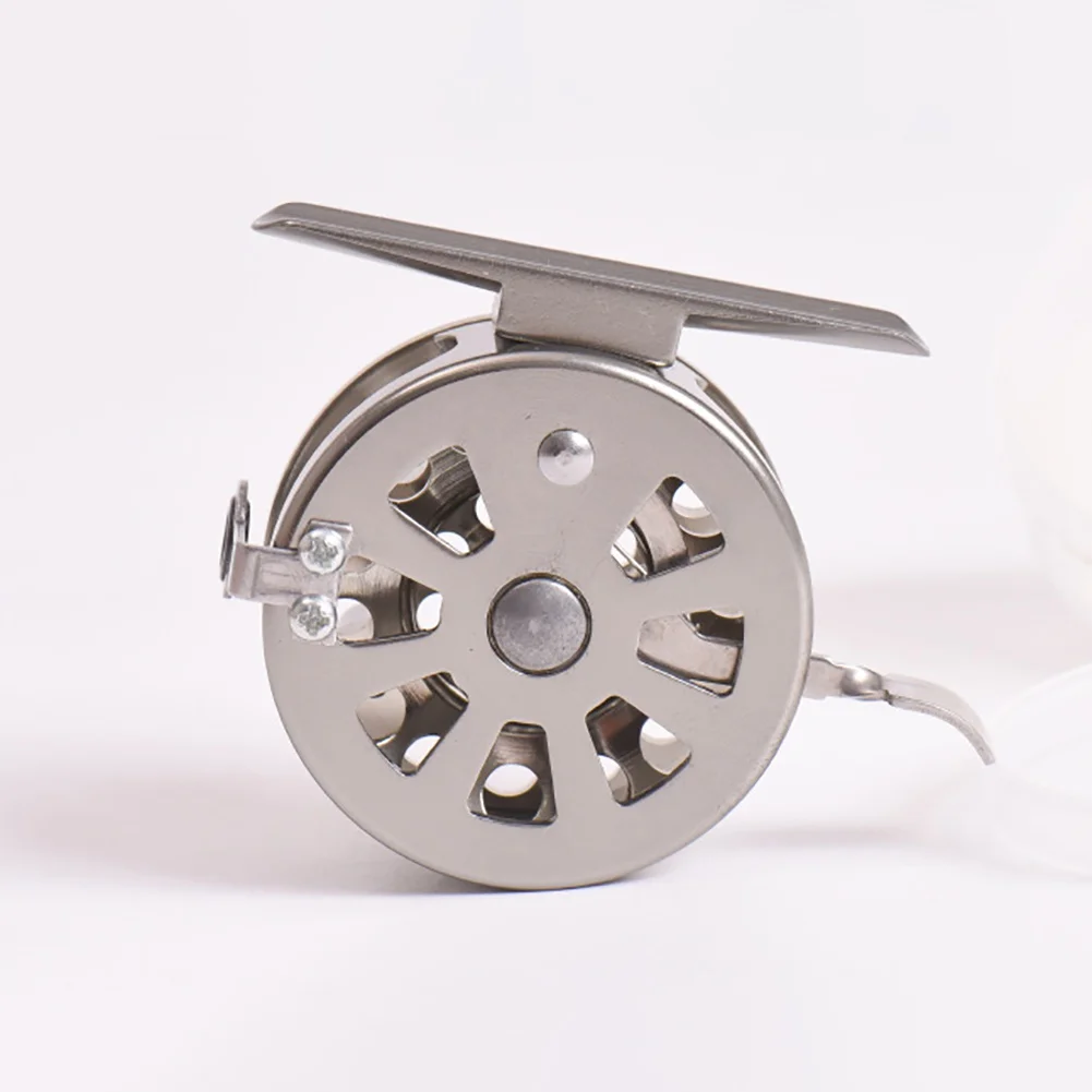 SEGRJ 1Pc Fishing Flywheel All-metal Aluminum Alloy Material Mini Size Durable Ice Fishing Reel