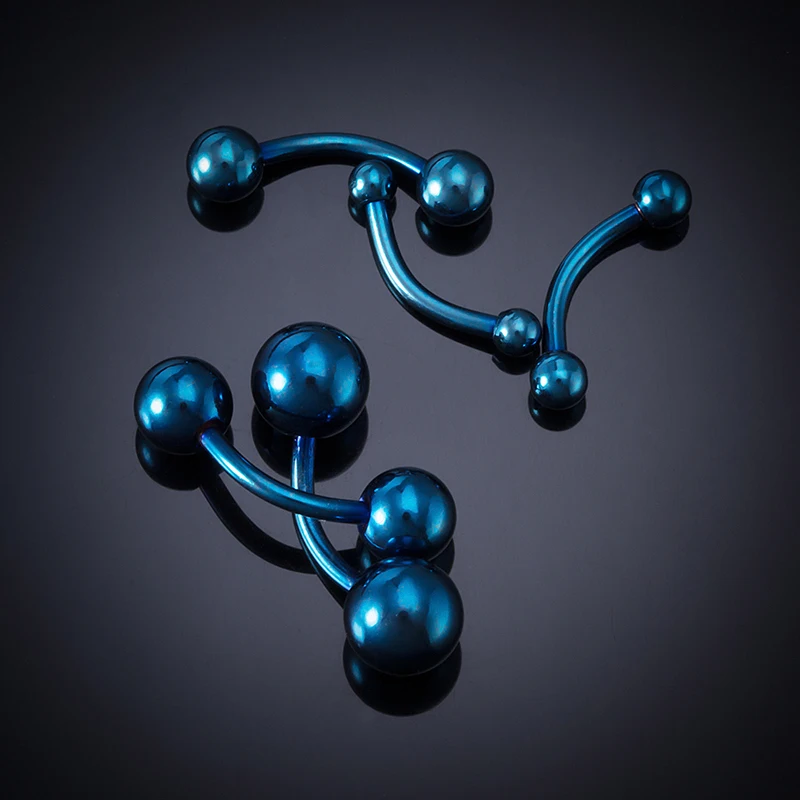 Piercing Jewelry Body Piercing Earrings Ear Piercing Jewelry Metal Jewelry Body Piercing Jewelry Body Jewelry 5pcs 2.5-6mm Eyebrow Piercing Banana Lip Ring Stainless Steel Curved Barbell Stud Helix Navel Cartilage Earring Body Jewelry 16G