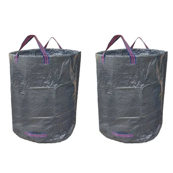 

2PCS Gardening Garbage Bags Reusable Fallen Leaves Storage Bags Bags Patio Household Tools 72 Gallons Larger Capacity