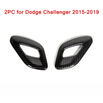 

For Dodge Challenger 2015+ Car Sticker ABS Car 2pcs Carbon Fiber Inner
