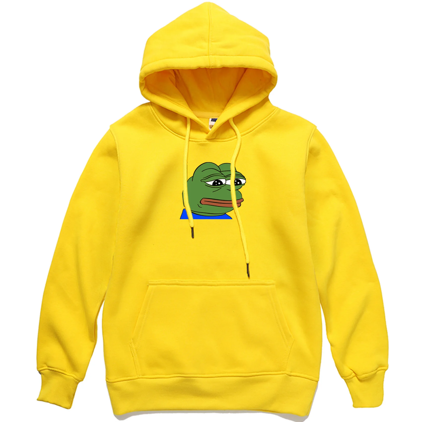 2019 Sad Frog Print Mens Hoodies Hip Hop Sportswear Pullover Male Harajuku Fleece Long Sleeve Hooded 5